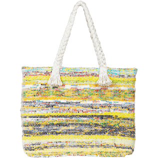 AUTRES Imprimé - Grand Sac de plage uni Eco-friendly, Jaune back AUTRES Imprimé - Grand Sac de plage uni Eco-friendly, Jaune back
