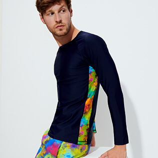 Men Others Printed - Men Rashguard Holi Party, Navy supp1 Men Others Printed - Men Rashguard Holi Party, Navy supp1