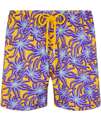 Men Swim Trunks Ultra-light and packable Octopus Band Yellow front view