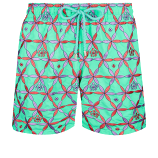 Picture of Men Classic Embroidered - Men Swim Trunks Embroidered Indian Ceramic - Limited Edition, Cardamom front view Picture of Men Classic Embroidered - Men Swim Trunks Embroidered Indian Ceramic - Limited Edition, Cardamom front view