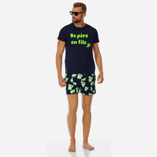 Men Others Printed - Men Cotton T-Shirt de Père en Fils, Navy supp2 Men Others Printed - Men Cotton T-Shirt de Père en Fils, Navy supp2