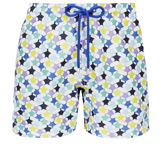 的图片 男款 Embroidered 绣 - Men Swimwear Embroidered - Limited Edition, White 正面图 的图片 男款 Embroidered 绣 - Men Swimwear Embroidered - Limited Edition, White 正面图