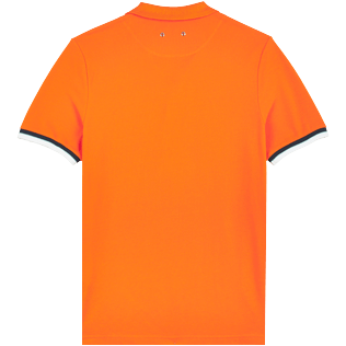 Herren Andere Uni - Solid Polohemd aus Baumwollpikee für Herren, Apricot Rückansicht