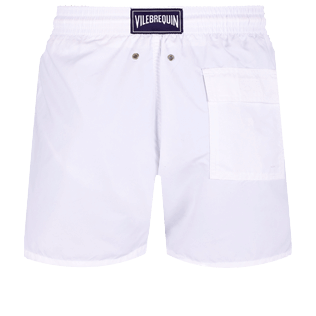 Men Classic Solid - Men Swim Trunks Solid, White back Men Classic Solid - Men Swim Trunks Solid, White back