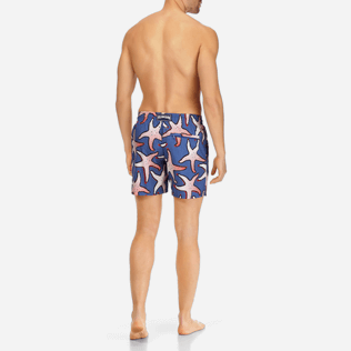 Men Ultra-light classique Printed - Men Lightweight and Packable Swimwear Starfish Art, Neptune blue backworn Men Ultra-light classique Printed - Men Lightweight and Packable Swimwear Starfish Art, Neptune blue backworn