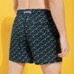 Men Others Printed - Men Ultra-light and packable Swim Trunks Micro Tortues Rainbow, Navy back worn view