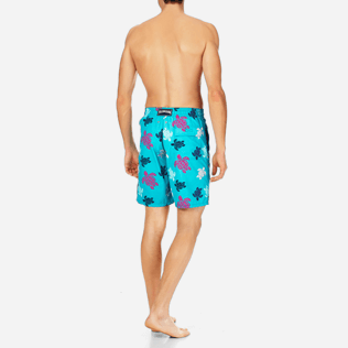 Men Long Printed - Men Long Swimtrunks Multicolor Turtles, Curacao backworn Men Long Printed - Men Long Swimtrunks Multicolor Turtles, Curacao backworn