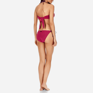Donne Tops Grafico - Top bikini donna a fascia in spugna a righe, Ametista backworn Donne Tops Grafico - Top bikini donna a fascia in spugna a righe, Ametista backworn