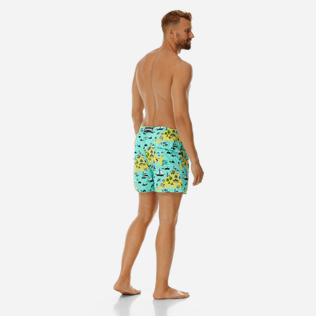 Hombre Clásico Estampado - Bañador con estampado Martha's Vineyard para hombre, Menta backworn Hombre Clásico Estampado - Bañador con estampado Martha's Vineyard para hombre, Menta backworn