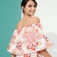 Damen Andere Bedruckt - Schulterfreies Kaleidoscope Kleid für Damen, Camellia Details Ansicht 2