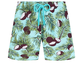 Boys Classic Printed - Boys Swim Trunks 2006 Coconuts, Lazulii blue front view