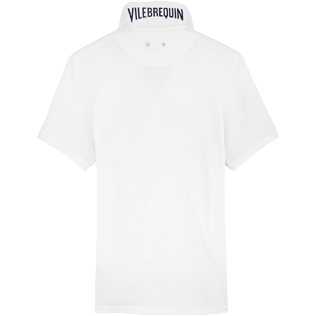 Hombre Autros Liso - Polo en piqué de algodón, Blanco back Hombre Autros Liso - Polo en piqué de algodón, Blanco back