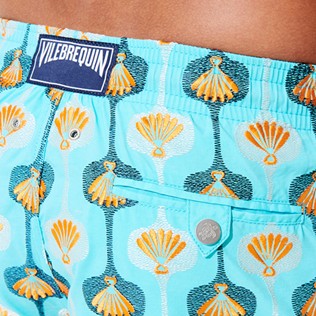 Men Classic Embroidered - Men Swim Trunks Embroidered Shell 70' - Limited Edition, Lazulii blue supp2 Men Classic Embroidered - Men Swim Trunks Embroidered Shell 70' - Limited Edition, Lazulii blue supp2