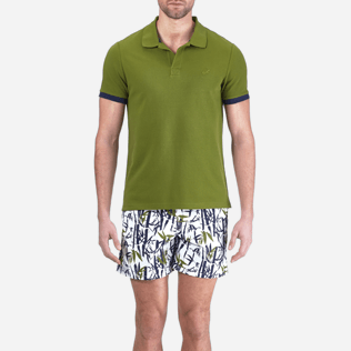 Men Others Solid - Men Cotton Pique Polo shirt Solid, Moss supp1 Men Others Solid - Men Cotton Pique Polo shirt Solid, Moss supp1