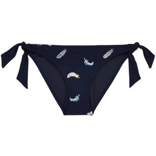 Donna Slip Ricamato - Slip bikini ricamato Blue Breath, Blu marine front Donna Slip Ricamato - Slip bikini ricamato Blue Breath, Blu marine front