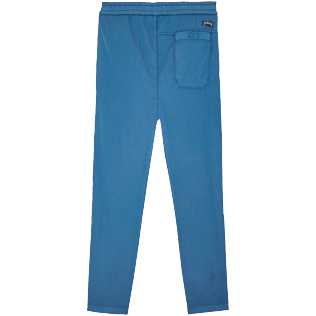 Hombre Autros Liso - Pantalón de chándal en tejido de gabardina para hombre, Ming blue vista trasera