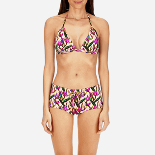 Donna Shorty Stampato - Shorts bikini donna Mini Paradise 3D, Nude supp1 Donna Shorty Stampato - Shorts bikini donna Mini Paradise 3D, Nude supp1