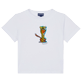 Boys Others Embroidered - Boys Cotton T-shirt The year of the tiger, White front view Boys Others Embroidered - Boys Cotton T-shirt The year of the tiger, White front view