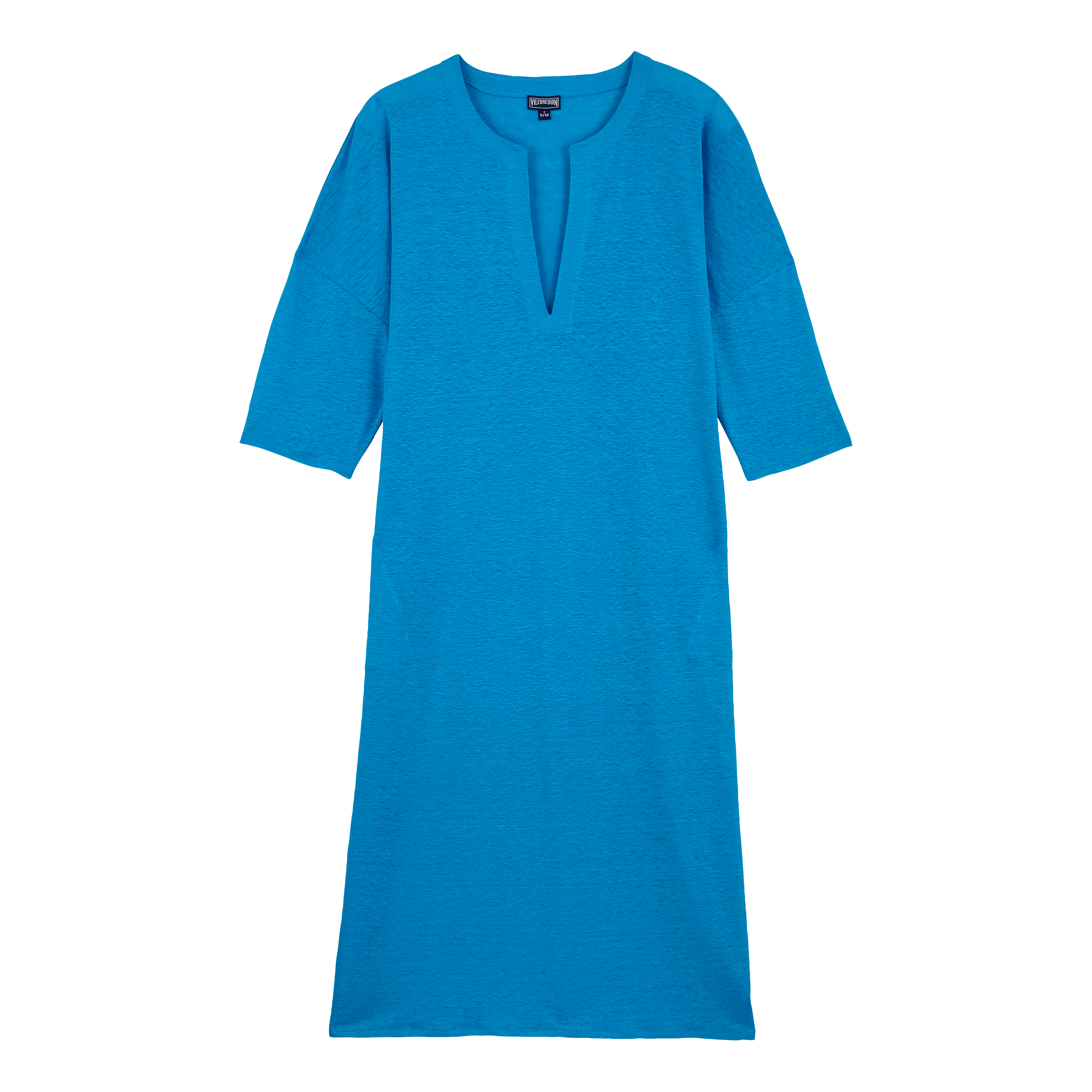 Click to view more detailed imagery on our partner's website Vilebrequin Women Linen Beach Cover-up Solid In Blue