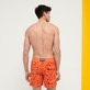 Men Others Magic - Men Swimwear Turtles In The Sky Flocked, Guava back worn view