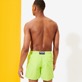Men Classic Printed - Men Swimwear 2017 Tortues Hypnotiques, Lemongrass back worn view