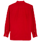 Uomo Altri Unita - Camicia uomo in velluto tinta unita, Rosso carminio vista posteriore