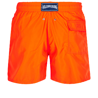 男款 Others 纯色 - 男士纯色泳裤, Apricot 后视图