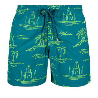 Men Embroidered Embroidered - Men Embroidered swimtrunks St Tropez - Limited Edition, Pine wood front Men Embroidered Embroidered - Men Embroidered swimtrunks St Tropez - Limited Edition, Pine wood front