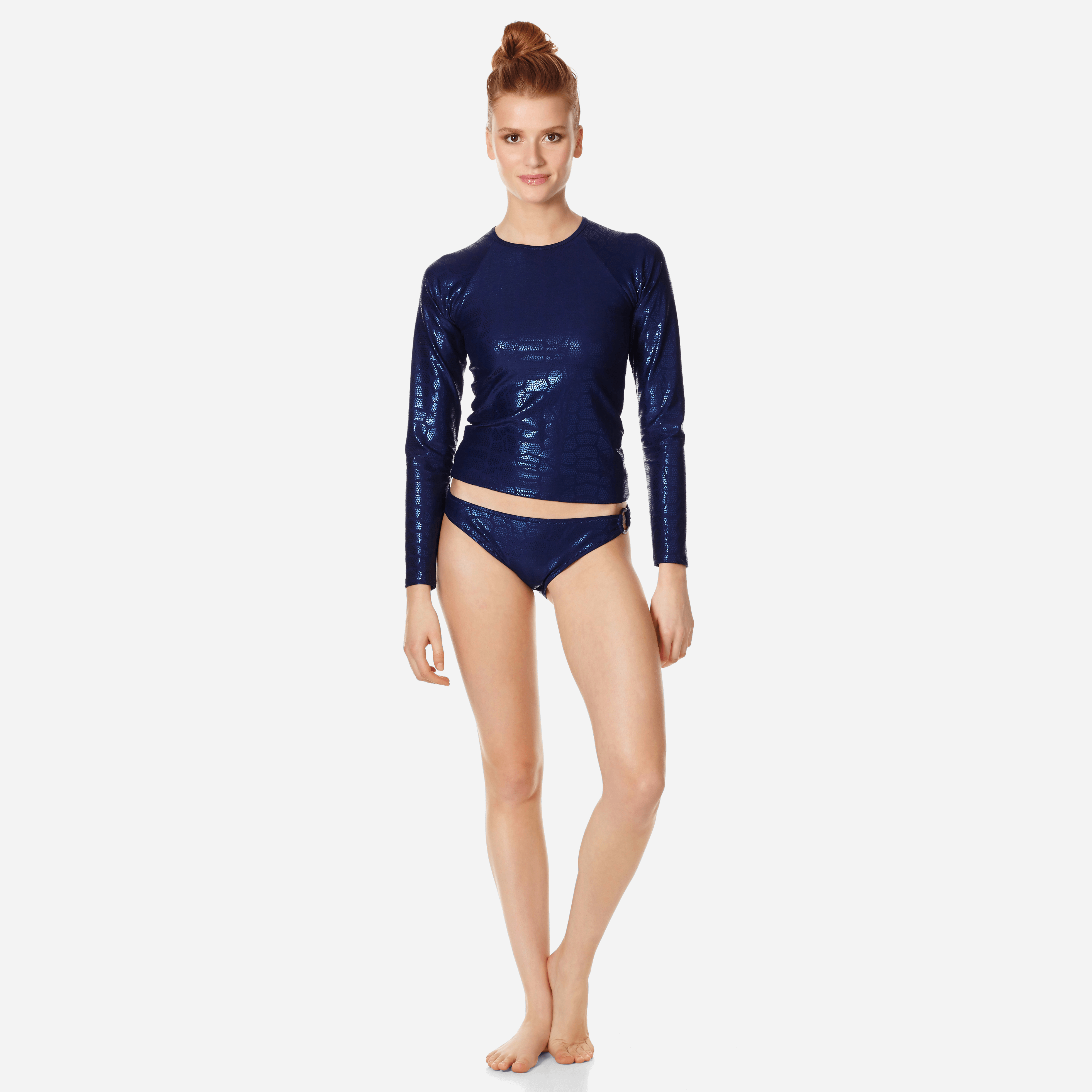 Click to view more detailed imagery on our partner's website Vilebrequin Women Rashguard Shell Turtles In Blue