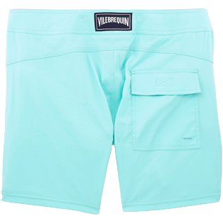 Men Flat belts Solid - Men Flat Belt Stretch Swimwear Solid, Lagoon back view
