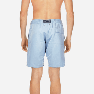 Men Others Solid - Men Straight Linen Cotton Bermuda Shorts Solid, Sky blue supp2 Men Others Solid - Men Straight Linen Cotton Bermuda Shorts Solid, Sky blue supp2