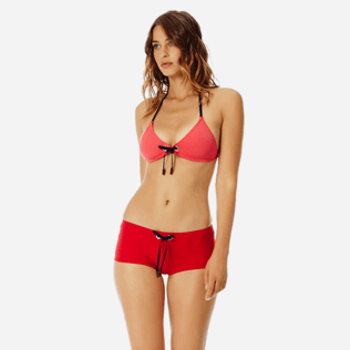 Damen Shorty Uni - Neopren Shortie-Bikinihose für Damen, Red polish frontworn Damen Shorty Uni - Neopren Shortie-Bikinihose für Damen, Red polish frontworn