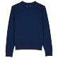 Herren Andere Bedruckt - Marguerites Sweatshirt aus Baumwolle für Herren, Marineblau Rückansicht