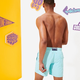 Picture of Men Others Solid - Men Swimwear Solid, Lagoon details view 5 Picture of Men Others Solid - Men Swimwear Solid, Lagoon details view 5