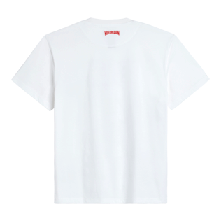 Hombre Autros Estampado - Camiseta de algodón Ready 2 Jam para hombre, Blanco tiza vista trasera