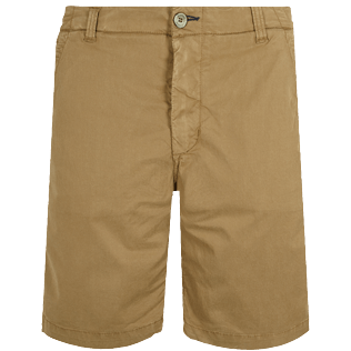 Men Others Solid - Men Chino Bermuda Shorts Ultra-light, Camel front view