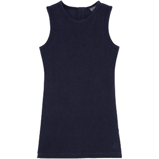 Filles AUTRES Uni - Robe sans manches Éponge Unie, Bleu marine front Filles AUTRES Uni - Robe sans manches Éponge Unie, Bleu marine front