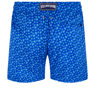 男款 Ultra-light classique 印制 - Men Swimwear Ultra-light and packable Micro Ronde Des Tortues, Sea blue 后视图
