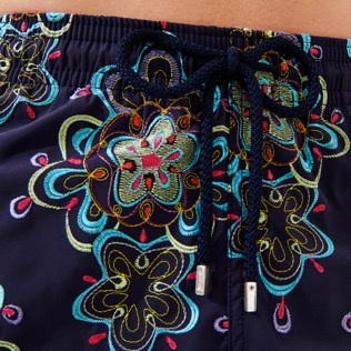 Men Classic Embroidered - Men Swimwear Embroidered Kaleidoscope - Limited Edition, Sapphire details view 1