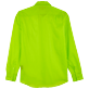 Hombre Autros Liso - Camisa en gasa de algodón de color liso unisex, Limoncillo vista trasera