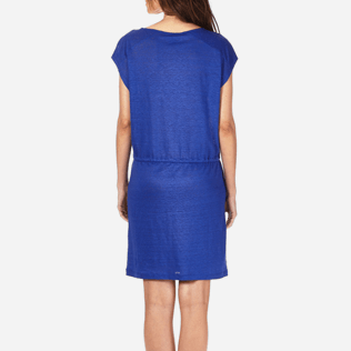 Femme AUTRES Uni - Robe courte en Jersey de lin Femme Unie, Bleu neptune supp2 Femme AUTRES Uni - Robe courte en Jersey de lin Femme Unie, Bleu neptune supp2