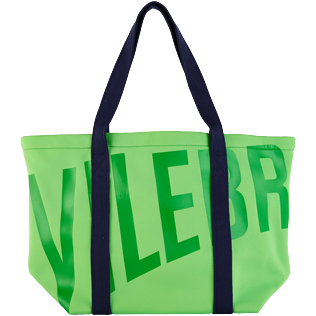 Others Solid - Large Beach Bag Neoprene, Neon green frontworn Others Solid - Large Beach Bag Neoprene, Neon green frontworn