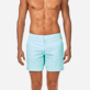 男款 Flat belts 纯色 - 男士纯色平带弹力泳裤, Lagoon 细节视图1