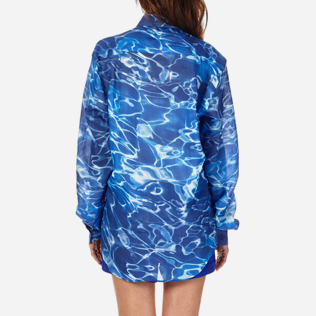 Camisetas Estampado - Camisa de lino con estampado Splash unisex, Azul neptuno supp7 Camisetas Estampado - Camisa de lino con estampado Splash unisex, Azul neptuno supp7