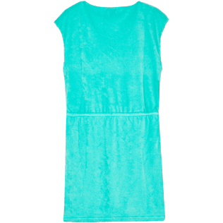Damen Andere Uni - Kurzes Solid Frotteekleid für Damen, Veronesengrün back Damen Andere Uni - Kurzes Solid Frotteekleid für Damen, Veronesengrün back
