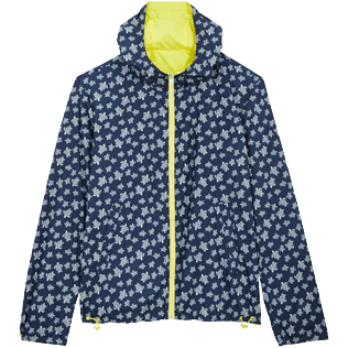 Picture of Others Printed - Reversible Windbreaker Jacket Micro Ronde des Tortues, Lemon front view Picture of Others Printed - Reversible Windbreaker Jacket Micro Ronde des Tortues, Lemon front view