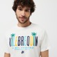 Men Others Printed - Men Cotton T-shirt, Off white details view 2