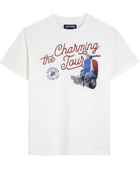 Herren Andere Bedruckt - Men T-shirt Fancy Vilebrequin The Charming Tour, Off white Vorderansicht