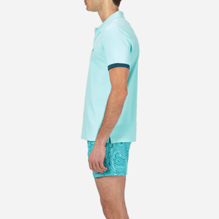 Hombre Camisa de polo Liso - Polo de piqué de algodón liso para hombre, Laguna supp3 Hombre Camisa de polo Liso - Polo de piqué de algodón liso para hombre, Laguna supp3