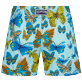 Niñas Autros Estampado - Pantalón corto de baño con estampado Butterflies para niña, Laguna vista trasera